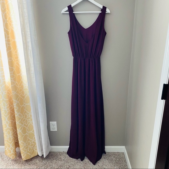 Show Me Your Mumu Kendall Maxi Dress Maroon Sz Small - Picture 4 of 14